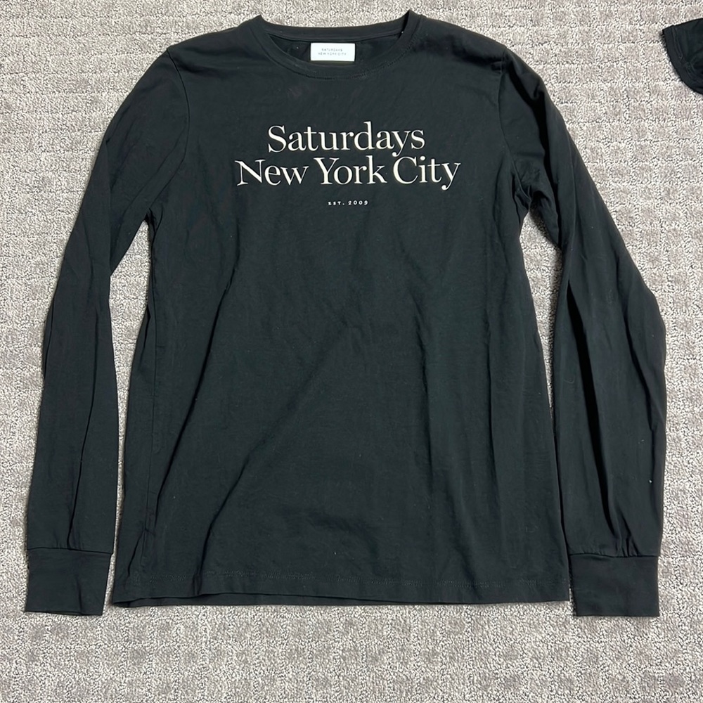 Saturdays NYC Black Womens Long Sleeve